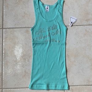 “All About Me ” the bride  Mint/Aqua/Teal  tank top